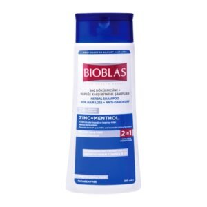 BIOBLAS HERBAL SHAMPOO FOR HAIR LOSS+ANTI-DANDRUFF  ZINC+MENTHOL