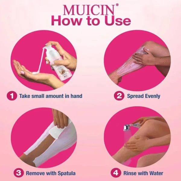 Muicin V9+ Quick & Painless Hair Removal Cream - Effortless Silky Skin