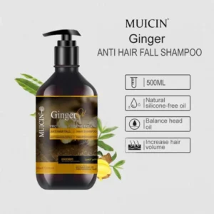 Muicin Ginger Oil Anti-Hair Fall Shampoo - Strengthen & Revitalize  with Ginger Essence