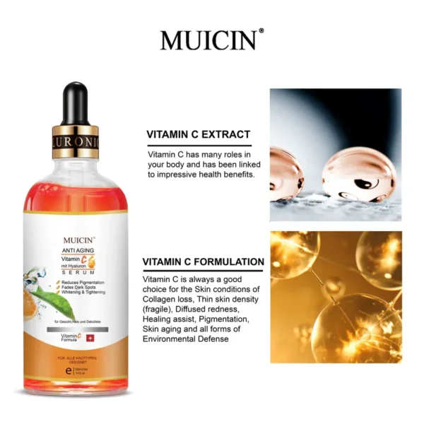 VITAMIN C & HYALURONIC ACID AGE-DEFYING SERUM - REJUVENATE & HYDRATE