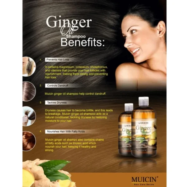 Muicin Ginger Oil Strengthening & Anti-Hair Loss Shampoo