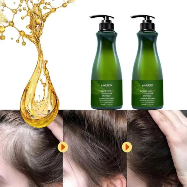 GREEN TEA & COCONUT MILK HAIR SHAMPOO - REFRESHING VITALITY