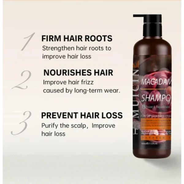 Muicin Macadamia Hair Strengthening & Revitalizing Shampoo