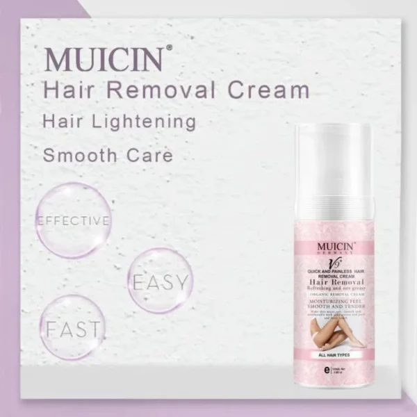 Muicin V9+ Quick & Painless Hair Removal Cream - Effortless Silky Skin