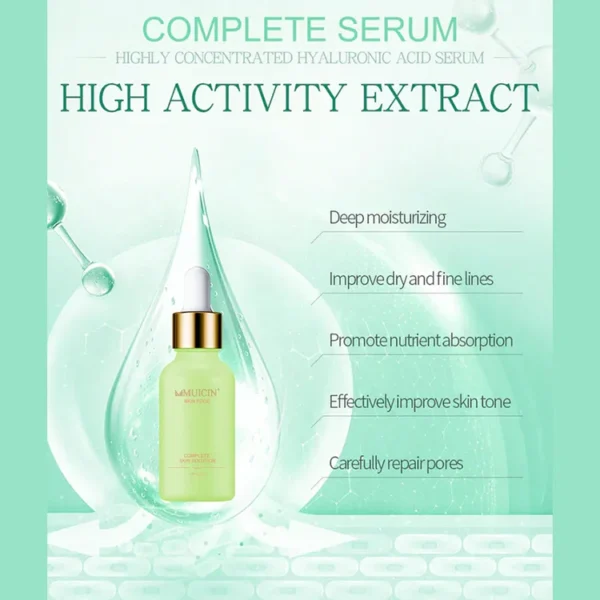 VITAMIN C + HYALURONIC ACID COMPLETE SKIN SOLUTION SERUM - HYDRATED BRIGHTNESS