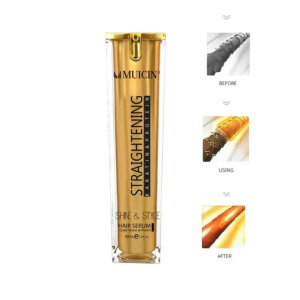 GOLD SHINE & STYLE HAIR STRAIGHTENING SERUM - ELITE GLOSS & HOLD