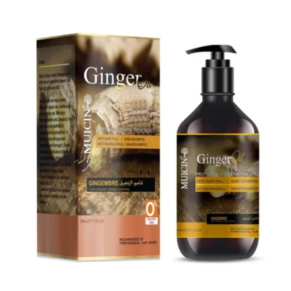 GINGER OIL ANTI-HAIR FALL SHAMPOO - STRENGTHEN & REVITALIZE WITH GINGER ESSENCE