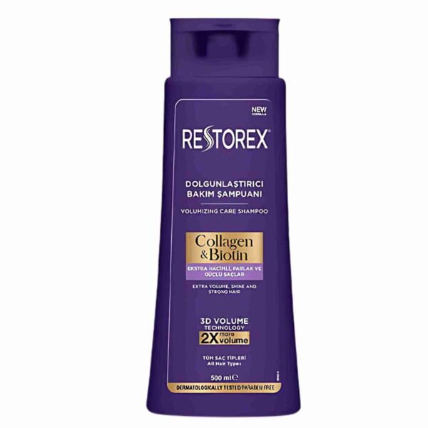 Restorex Volumizing Care Shampoo with Collagen & Biotin - 500ml