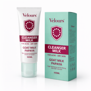 Velours Cleanser Milk 30g with Got Milk and Papaya