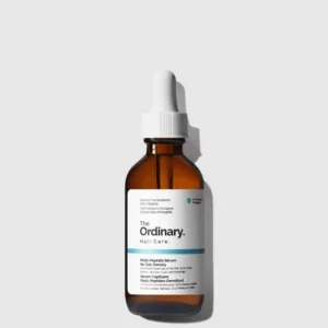 Hydrating serum for hair density from The Ordinary, in a brown glass dropper bottle, ideal for nourishing and strengthening hair.